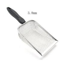 New Effortless, Durable, and Convenient Small-Holed Cat Litter Scooper - Sturdy Shovel Design for Easy Pet Toilet Cleaning - Mai white