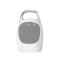Silicone Cover Case Speaker Carrying Stand Up Cover Pouch Shockproof Protective Travel Case Dustproof Anti-Drop for JBL Clip 5 balta