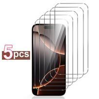 5PCS Tempered Glass For iPhone 11 12 13 14 15 16 Pro Max X XS MAX XR 12 MINI 16 Plus ProMax Screen Protector Cover Protective Film iPhone 16 Plus balta