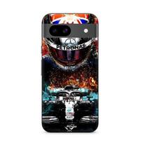 Case - MANIACASE - Google Pixel 8a - Soft - Black - Lewis Hamilton Mercedes 44 juoda