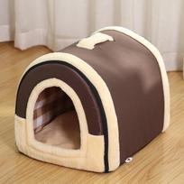 Dog Pet House Dog Bed For Dogs Cats Small Animals Sleeping Bed Indoor Soft Cozy Dog Cave Bed Foldable Removable Warm Cats Kennel S 35x32x28cm