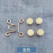 Pant Clothing Sewing Waist Buckle Extender Nail-free Waist Buckle Waist Closing Adjustable Snap Button Large gray