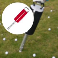 Golf Ball Collector Shag Bag Device for Easy Pickup raudona
