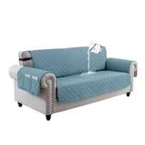 1/2/3Seater 100% Waterproof Quilted Sofa Covers Living Room Pet Anti Slip Mat Furniture Slipcover Protector with Pocket Storage 1 Seater
