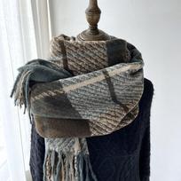 Šalikas moterims, storas ir atmosferiškas, šiltas šalikas, baltas rudenį ir žiemą, studentų imitacijos kašmyro languotas kutais šalis 180-63cm gray