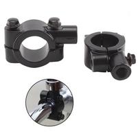Motociklo vairo veidrodėlio laikiklio spaustuko adapteris, 10 mm sriegis gray