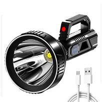 Super Ryškus P100 LED Žibintuvėlis 6500LM Galingiausi Žibintuvėliai Nešiojamas Žibintas Didelio Nuotolio USB Įkraunama Lempa Laukui juoda