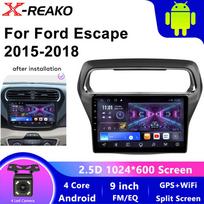 Android 13 Car DVD Radio For Ford Escort 2015-2018 Stereo Head Unit Multimedia Player GPS Navigation No 2din DVD QLED Screen HDR 4 core 1GB+32GB carplay