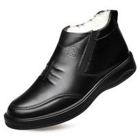 Natūralios odos žieminiai vyriški batai Oxford Slip-on Klasikinė vyriška suknelė Batai Prabangi Verslo Avalynė Vestuviniai Batai Proginiai batai 43 juoda
