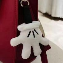 Mielas mažas rankos pakabukas Xiaohongshu tas pats pliušinis mielas raktų pakabukas studento krepšio pakabukas moteriškas raktų pakabukas dovanų raktų sagtis balta
