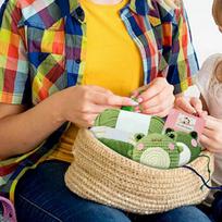 Frog Doll Crochet Kit, Material Package Make Your Own Animals Kit DIY