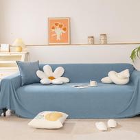 Bohemia Style Chenille Sofa Cover Tassel All Seasons Sofa Slipcovers Anti-cat Scratch All-inclusive Couch Towel Picnic Mat 180x130 gray