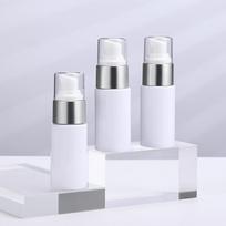 40 ml PET plastikinis losjono buteliukas – stumiamas cilindrinis plokščias pečių dizainas, skirtas odos priežiūros emulsijoms 40ml