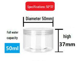50ml Caliber Cream Jar & Powder Bottle Set with Mini Transparent Packaging Box
