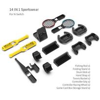 Switch Sport Accessories Set  Club/Tennis Racket/Leg Strap/Games Lightscabe Fit for  h Game Accessories black