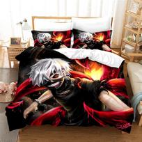 Home Textile Tokyo Ghoul Anime Manga Goth Bedding Set Printed Duvet Cover Set Pillowcase Twin Full Queen King Bedclothes 2/3pcs 135x200cm