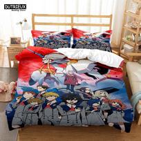 HD Anime Zero Two Darling In Franxx 3D Printed Bedding Queen Bedding Set  Soft And Comfortable  Customized King Size Bedding Set EU single(135x200cm)