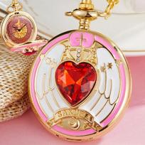 Stone Pocket Watch Students Love Metal Chain Pocket Watch Accessories Animation Peripheral multi