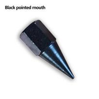 Efektyvus tepalo antgalis su plokščio plieninio rutuliuko konstrukcija užtikrina tepimą be nuotėkio Black pointed mouth