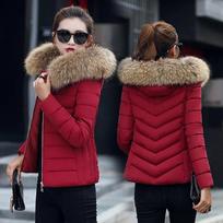 Žieminis pūkinis paltas moteriška striukė su kapišonu parkas šiltas didelis kailis žieminė striukė moterims vatinis moteriškas pūkinis paltas XXXL vyno raudonos spalvos
