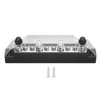 12V Terminal Bus Bar with Transparent Cover 130A AC/ 150A DC Power Distribution for Car Boat Marine Caravan RV juoda