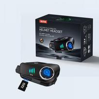 „Bluetooth“ motociklo šalmo ausinės belaidė „WiFi“ programa „Motorbike Dash Cam Moto DVR 1080P“ objektyvo vaizdo įrašymo įrenginys