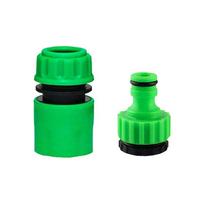 Garden Watering Hose Quick Connector 1/2” End Double Male Hose Coupling Joint Adapter Extender Set For Hose Pipe Tube Water Gun 1/2'' green