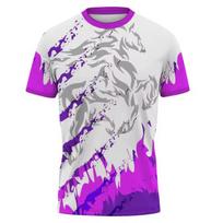 Summer New 3D Animal Wolf Horse Men T-shirt Fashion Casual Personality Print short sleeve t-shirts Sports harajuku streetwear S gray