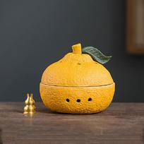 Ceramic fruit shaped incense burners and portable gourd incense burners, meditation yoga home decoration incense burners mandarinas