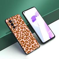 Juodas silikoninis dėklas su leopardo raštu telefonui OnePlus 9 10 11 12 ACE 2V Pro 9RT 10T 10R Nord CE 2 3 Lite N10 N20 N30 5G OnePlus 10T 5G