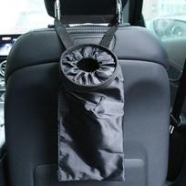 Automobilio sėdynės atlošo šiukšlių laikiklis, pakabinamas šiukšlių maišas, šiukšlių saugykla, šiukšlių konteineris, Oksfordo audinio automobilių šiukšliadėžės, valymo įrankiai juoda