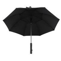 Portable Umbrella with Fan USB Rechargeable 2600mAh Power Bank Sun and Rain Umbrella Folding black