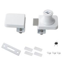 Showcase Glass Door Lock Display Cabinet Sliding Glass Door Lock With Key For 5-8mm Glass Cabinet Furniture Lock Hardware white
