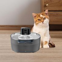 Cat Water Fountain Waterer Automatic for Pets Small Dogs Kitten gray