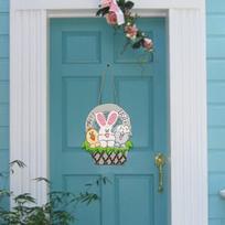 Bunny Wooden Wall Decor - Vibrant Home Accent Style B