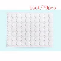 Skaidri dvipusė lipni juosta taškeliais Akrilinė apvali Besiūlė dekoravimui 1 rinkinys/70 vnt. 1 set/70 pcs