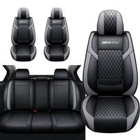 SEAMETAL Prabangių Automobilinių Sėdynių Užvalkalų Rinkinys PU Odos Automobilio Sėdynės Pagalvėlės Apsauga Pilnai Apgaubianti Sėdynės Kilimėlį Kvėpuojanti Sedanui Hečbekui SUV