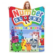 N-Numberblocks-s Animacinis filmas Super šiltos antklodės Stovyklavietės pliušinės antklodės Naujovė Kušetė Lova Flanelinė lovatiesė Sofos lovos užvalkalas 30x40in gray
