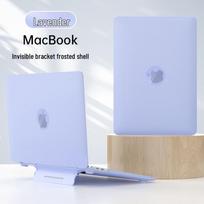 14-16 inch MacBook Pro Crystal Frosted Protective Shell with Stand Pro13 levandų pilka spalva
