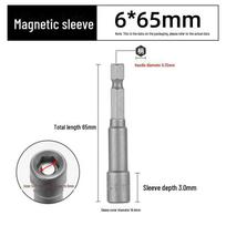Green Forest Magnetic Hex Socket No. 6 for Electric Screwdriver & Hand Drill Single 6mmx65