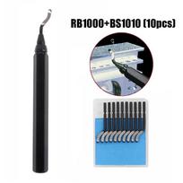 1*Metalo pjovimo rankena 10*Ašmenų rankena RB1000 rinkinys black