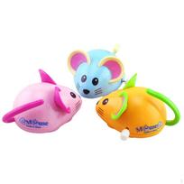 3 Pieces Clockwork Mouse Toy, Interactive Cat Toy Funny Walking Jumping Rat Spring Toys Mice for pink