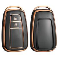 Madingas TPU automobilio nuotolinio valdymo pulto rakto dėklo dangtelis, skirtas Toyota Corolla Prius Camry CHR C-HR RAV4 Altis Land Cruiser Prado be rakto gray