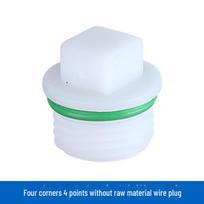4-Point PPR Plastic Outer Thread Water Pipe Plug with Rubber Ring – Plumbing Accessory