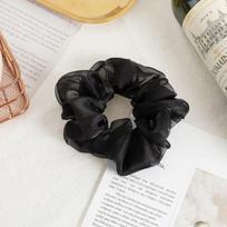 Mesh Tie Headpiece Hair Cord Collar-ring Girl Aurora Scrunchie juoda