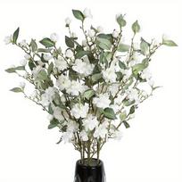 6 Pcs 90cm Fake Flower Branches Silk Blossom Artificial Camellia Flower with Long Stem for Home Wedding Arrangement Party Table Centerpiece Decoration balta