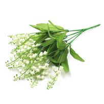 Campanula Artificial Flowers Plastic and Silk Cloth Fake Flowers Acacia Home Decoration Accessories žalia