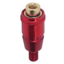 8mm Fishing Net Rod Pod Connector Anti Rotation Screw Net Head Adapter Universal Connector Fishing raudona