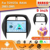 4G Carplay 2din Android automobilinis radijas Multimedijos vaizdo grotuvas TOYOTA RAV4 2003-2005 Navigacija GPS Stereo pagrindinis įrenginys BT 4 core 2GB+32GB carplay