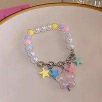 Vibrant Beaded Star Pendant Necklace & Bracelet Set for Women star bracelet
